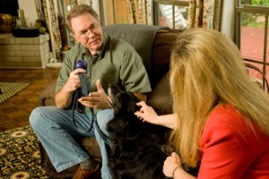 Jim and Marianne in home training 300x200 Professional Dog Trainer Program